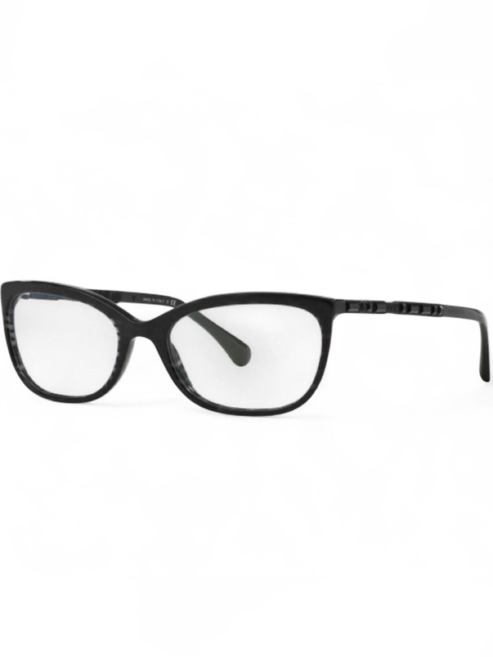 Chanel Women's Swarovski Jeweled Eyeglasses 3305 B c.1443 54mm Sparkle Black GUC